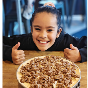Jholie's Galaxy caramel cheesecake